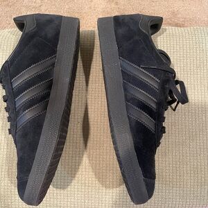 Adidas Black on Black Gazelles. Men Size 7, Women size 8